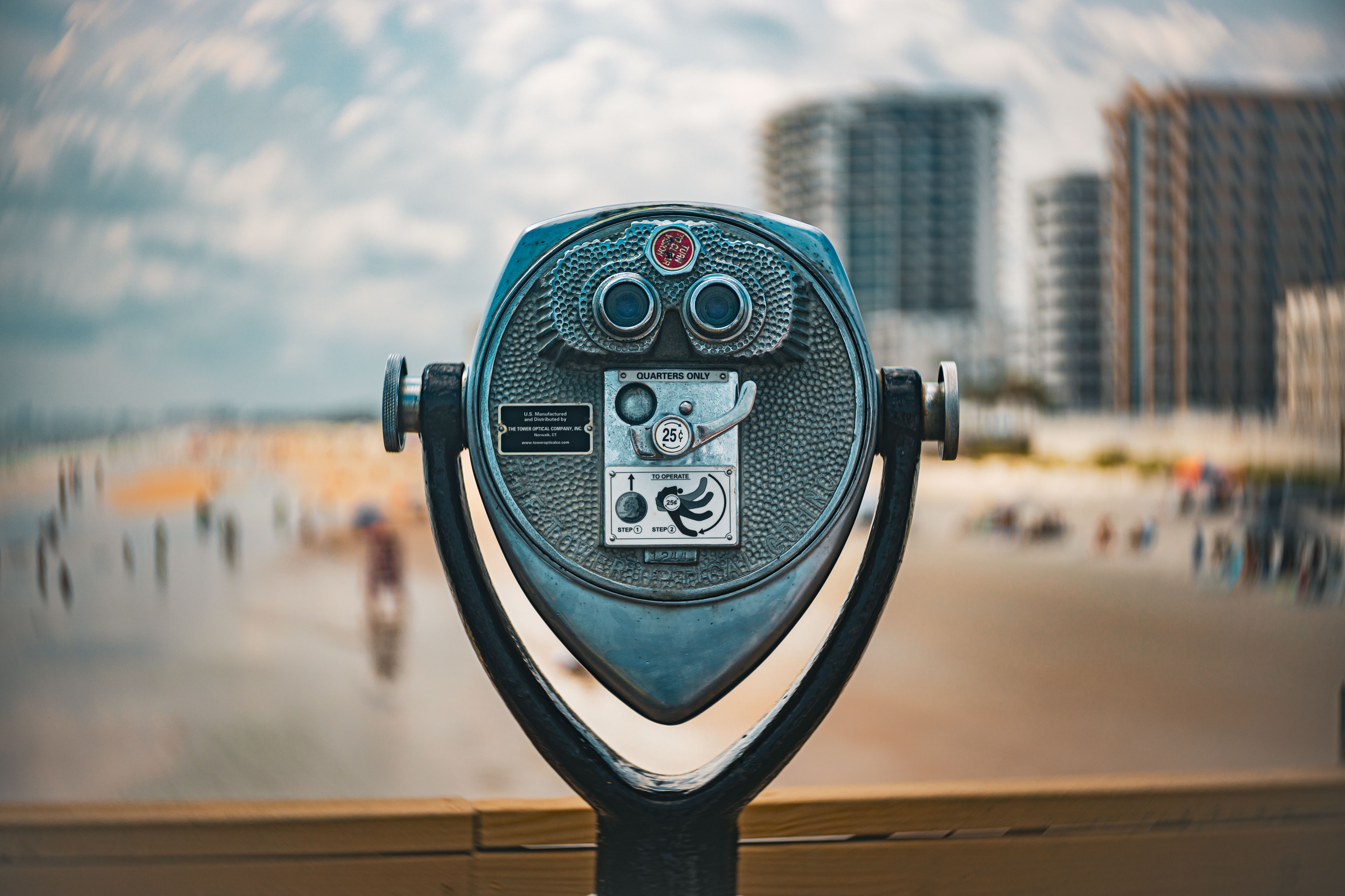 Beach Viewfinder Looking Out at the Grand Strand Coast